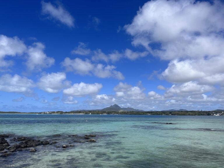 Mauritius overview blue water